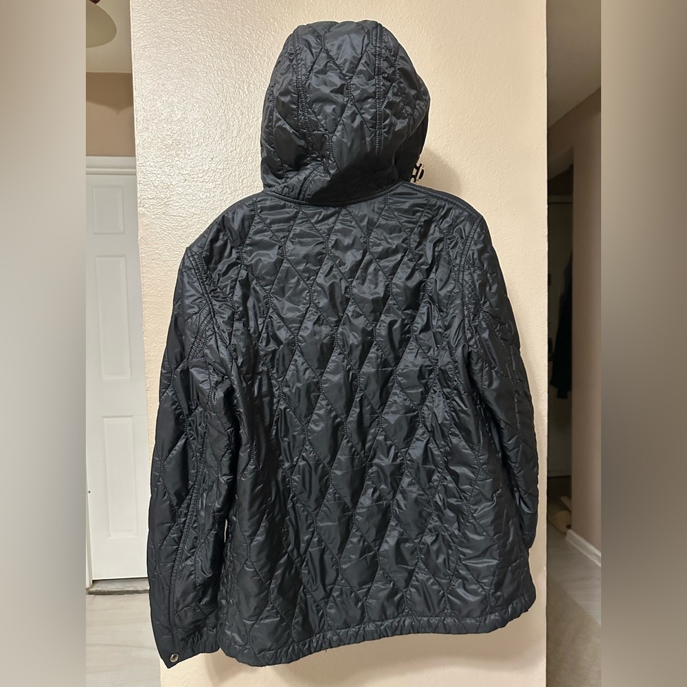 Burberry Brit Black and Gold Quilted Jacket with Hood - Picture 3 of 17